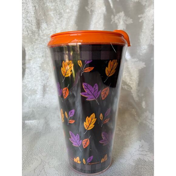 NEW Disneyland Halloween Pumpkin Mickey Mouse Black & Orange Tumbler Fall Cup - Picture 3 of 10